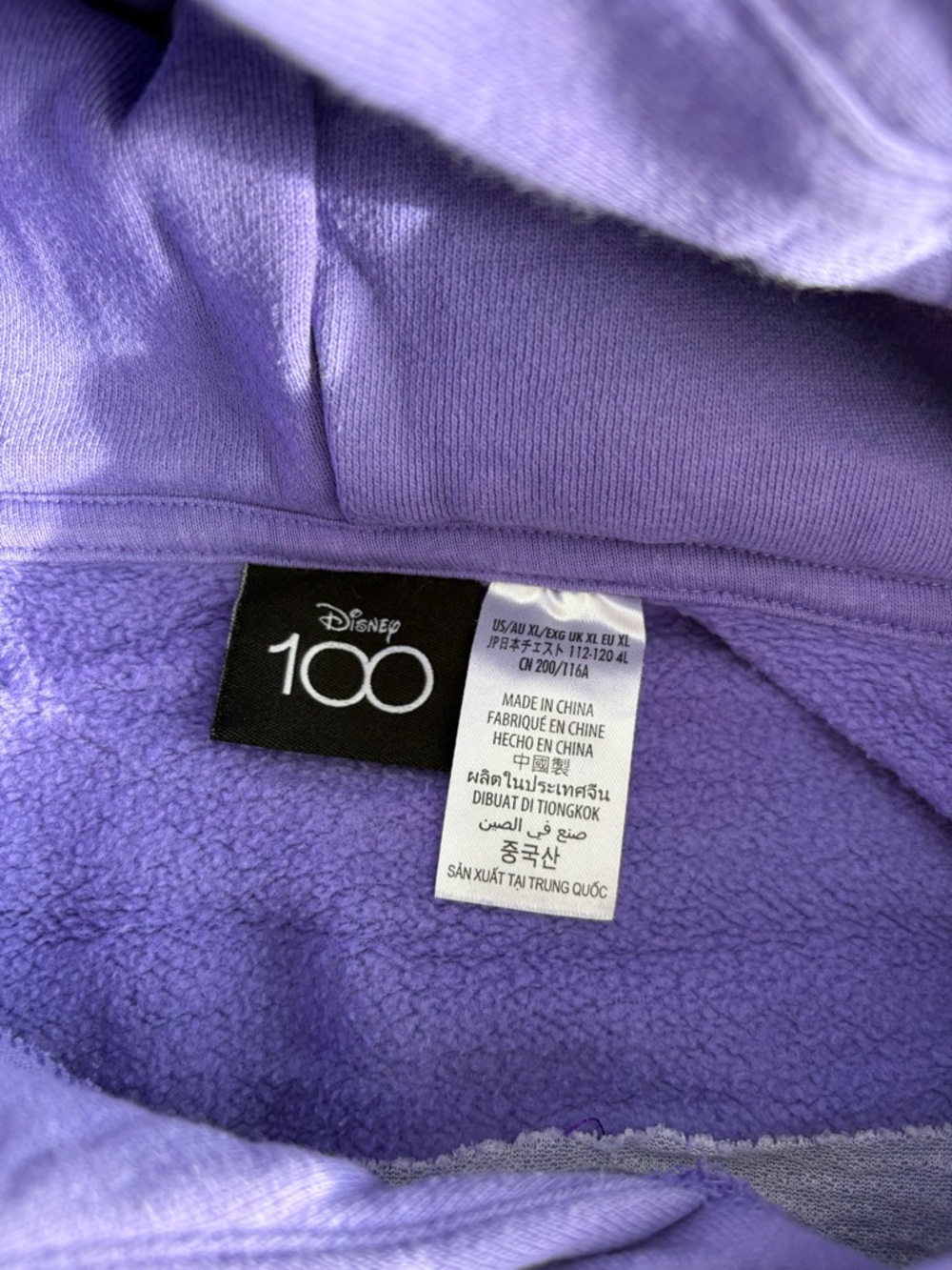 Walt Disney World 100 Anniversary Purple Hoodie - Picture 3 of 4